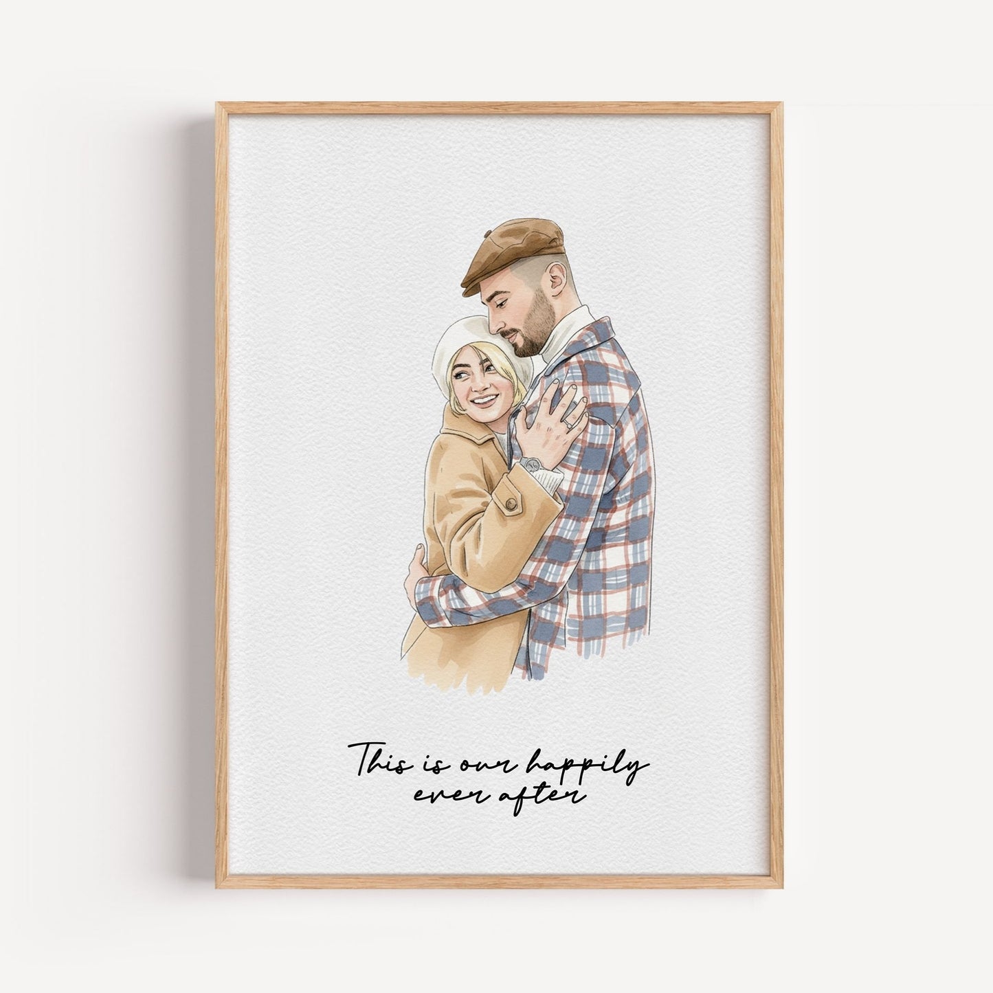 Watercolor Hand Drawn Custom Portrait