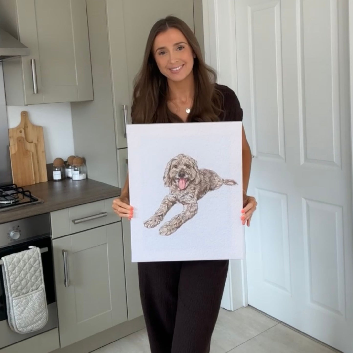 Minimal Hand Drawn Watercolor Pet Portraits