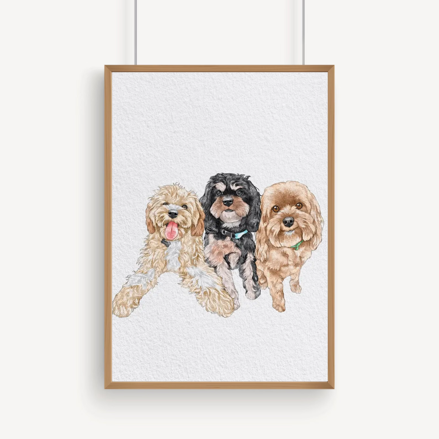 Minimal Hand Drawn Watercolor Pet Portraits