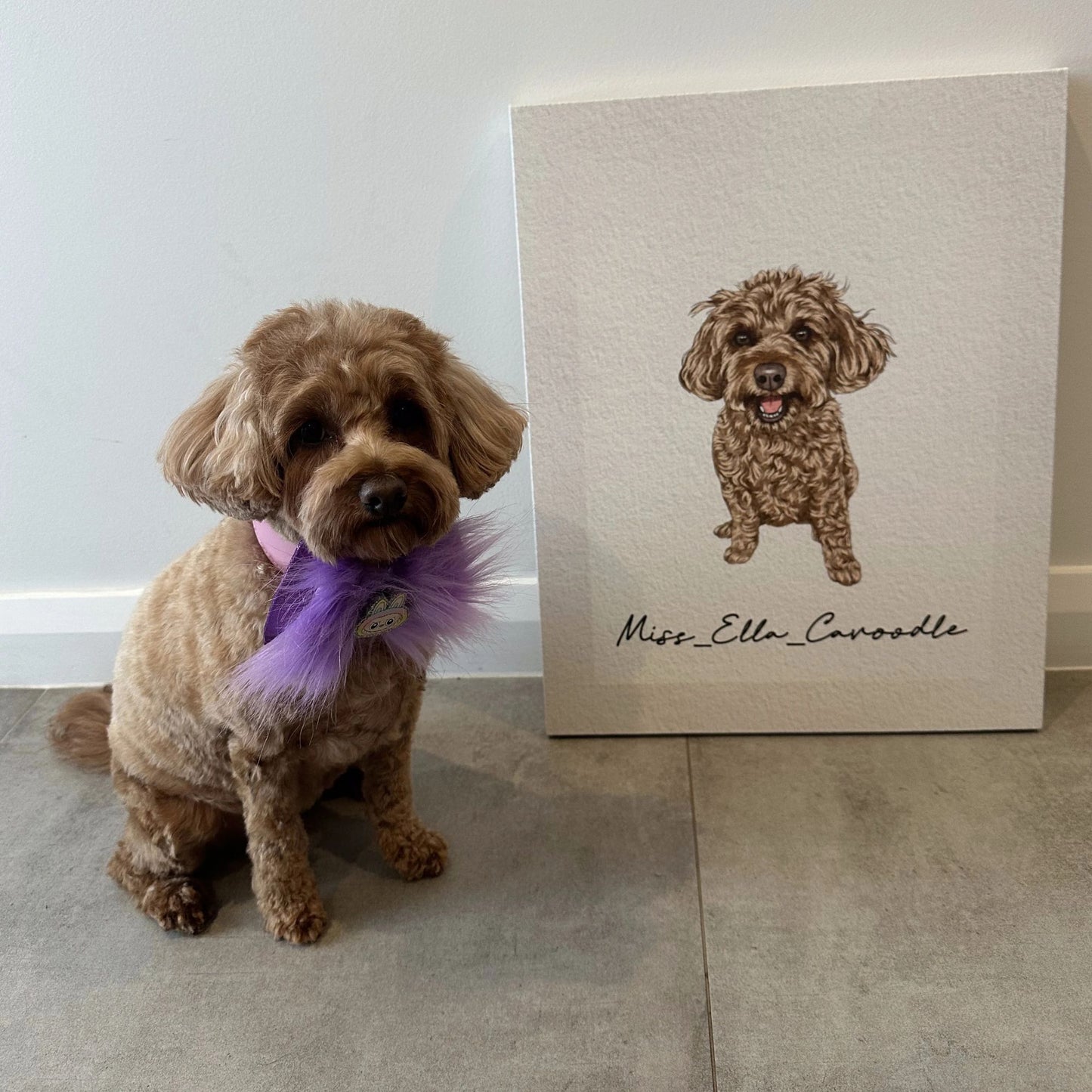 Minimal Hand Drawn Watercolor Pet Portraits