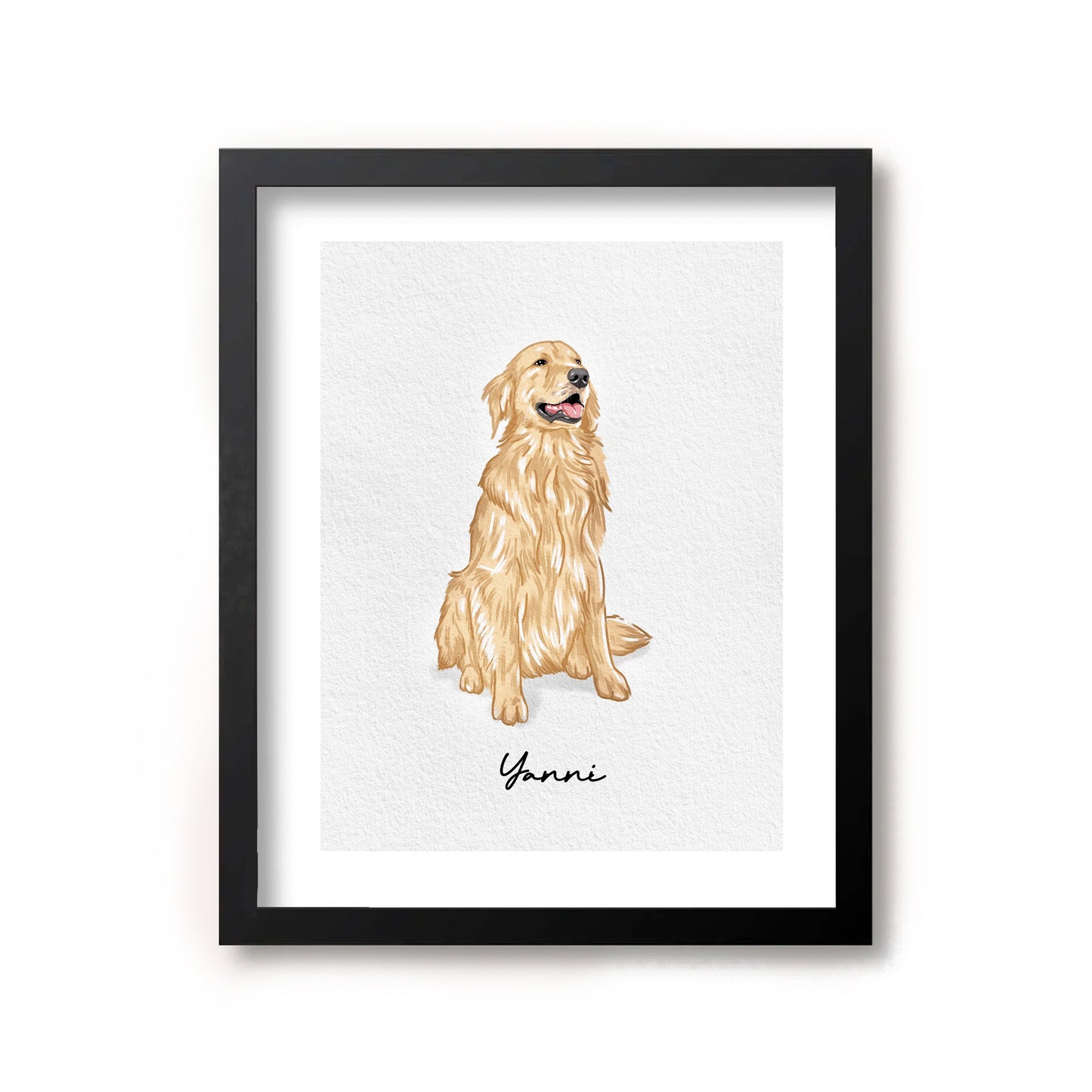 Minimal Hand Drawn Watercolor Pet Portraits
