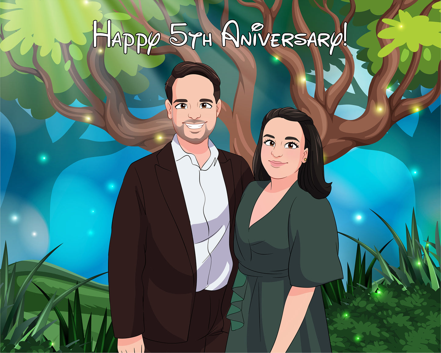 Disneyfy Cartoon Hand Drawn Portrait