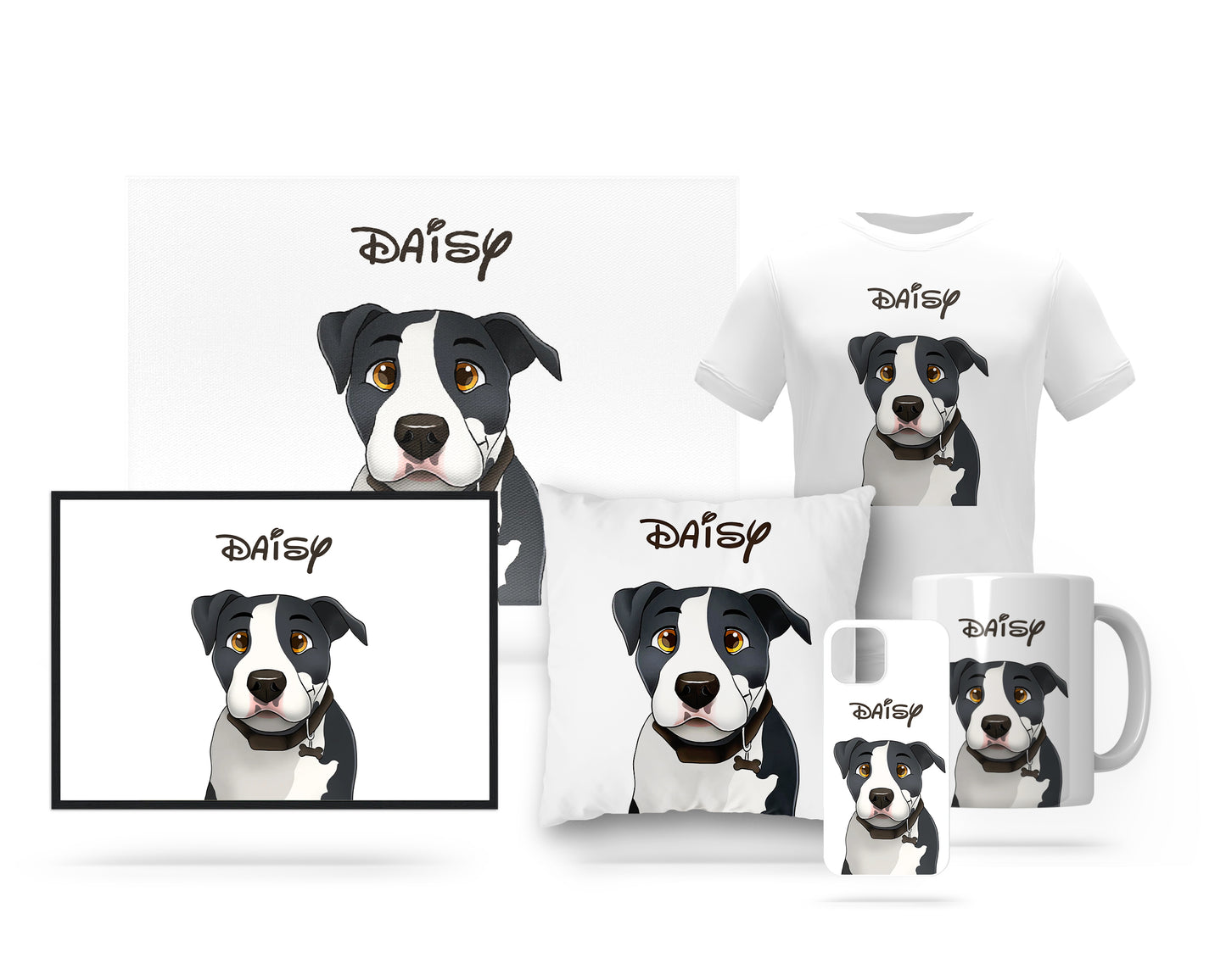 Disneyfy Pet Cartoon Hand Drawn Portrait
