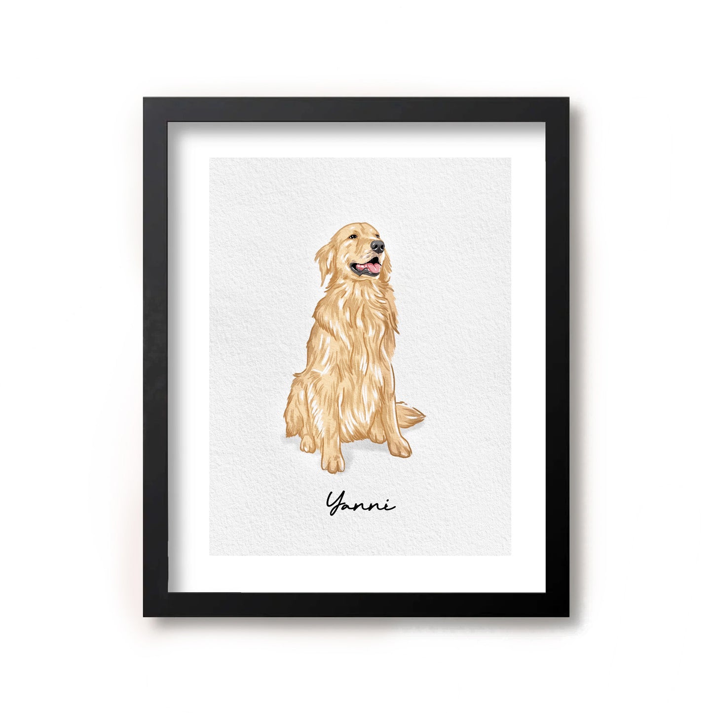 Minimal Hand Drawn Watercolor Pet Portraits