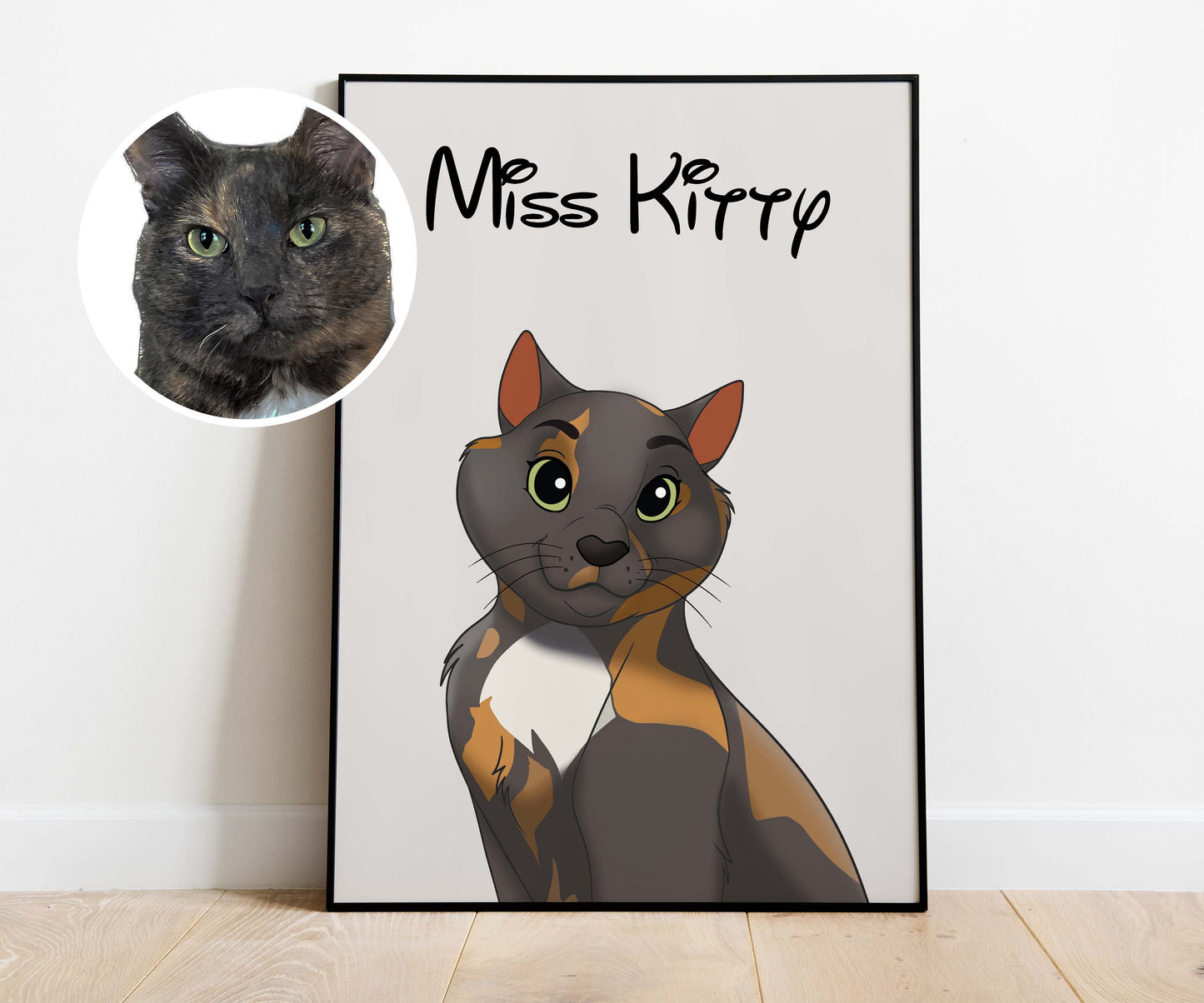 Disneyfy Pet Cartoon Hand Drawn Portrait