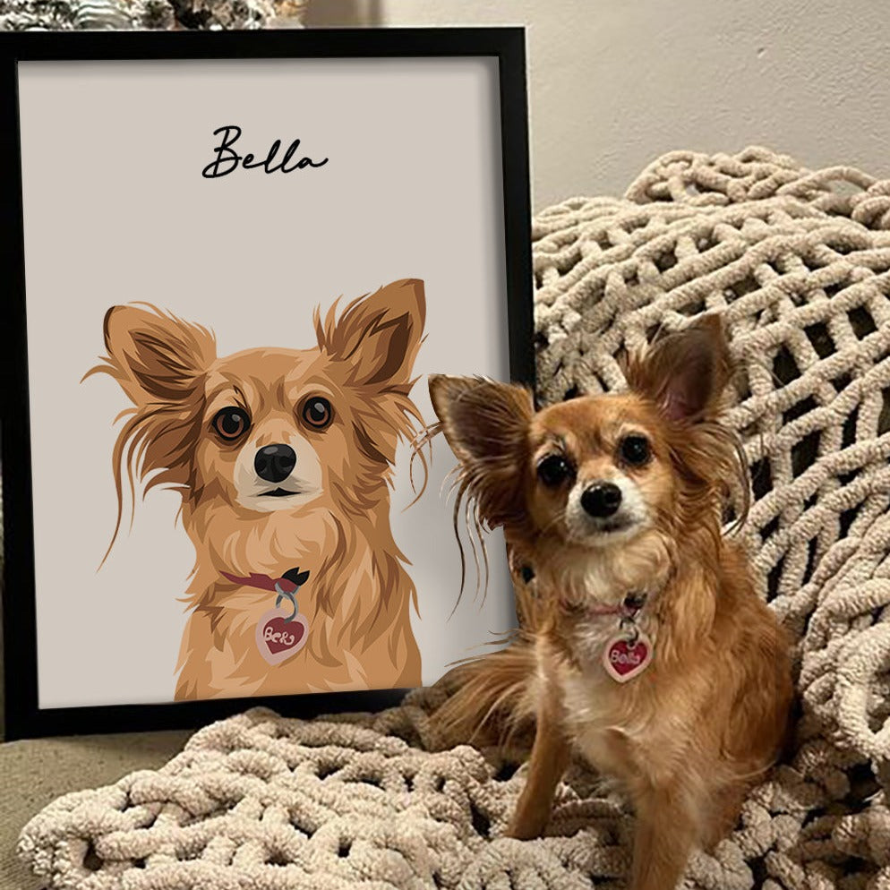 Pet Realistic Hand Drawn Portrait