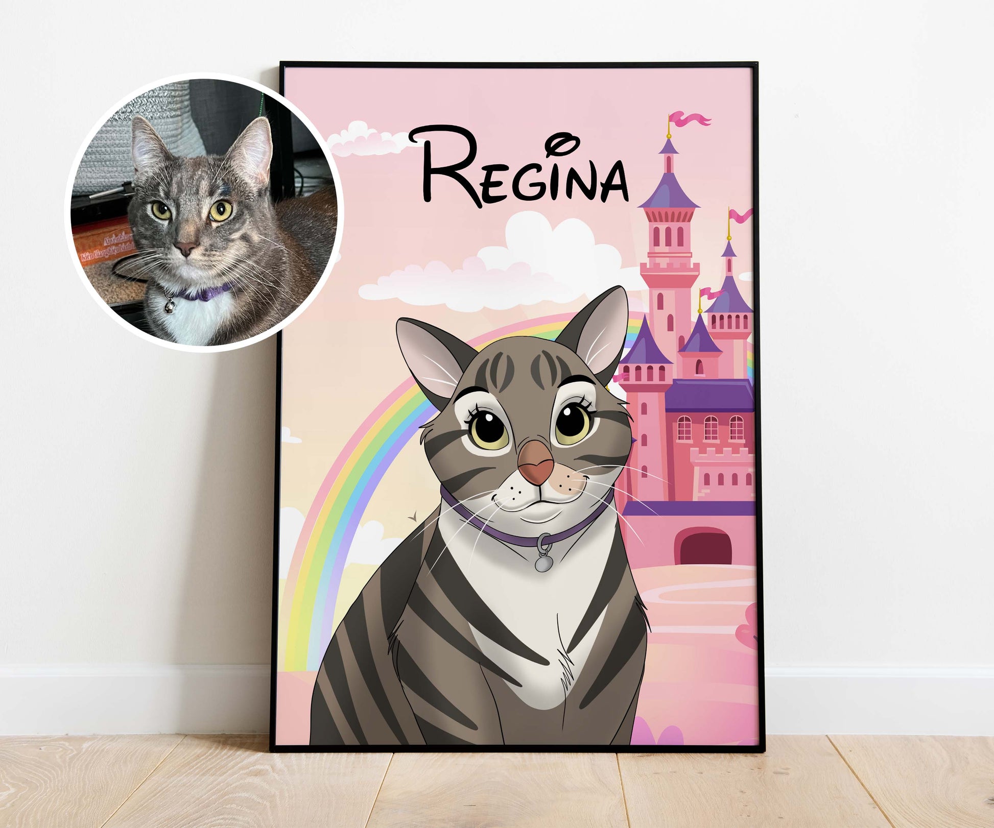 Disney Style Cartoon Portrait of your Pet - Full Body Custom Drawing,  Personalised Portrait - Christmas Gift, Xmas Gift