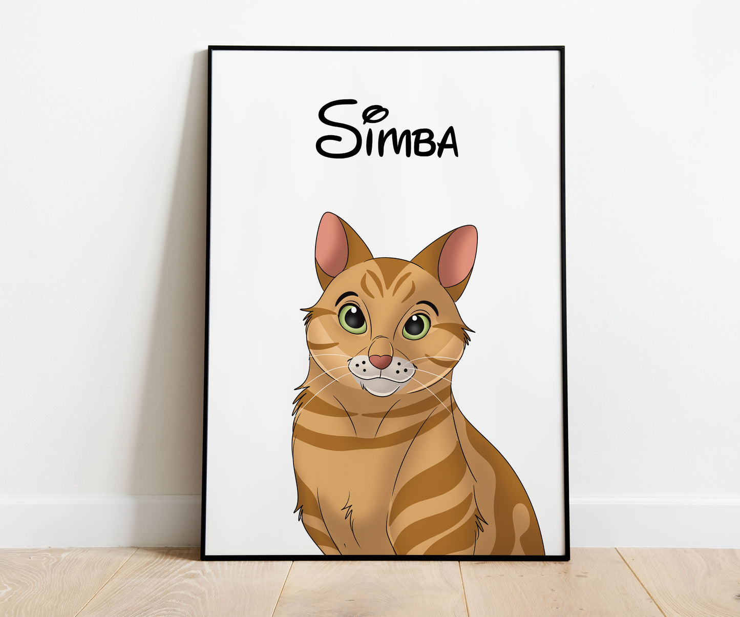 Disneyfy Pet Cartoon Hand Drawn Portrait