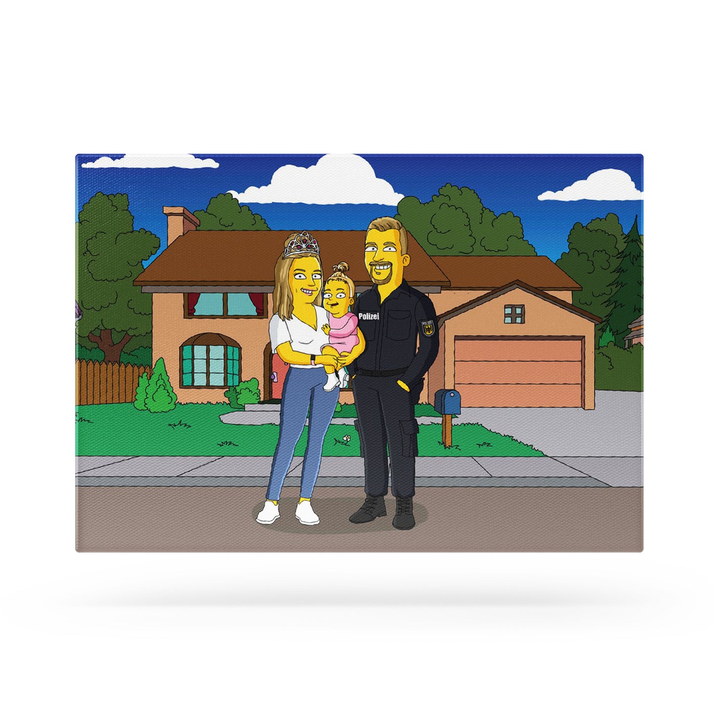 Hand Drawn Simpsonify Custom Portrait