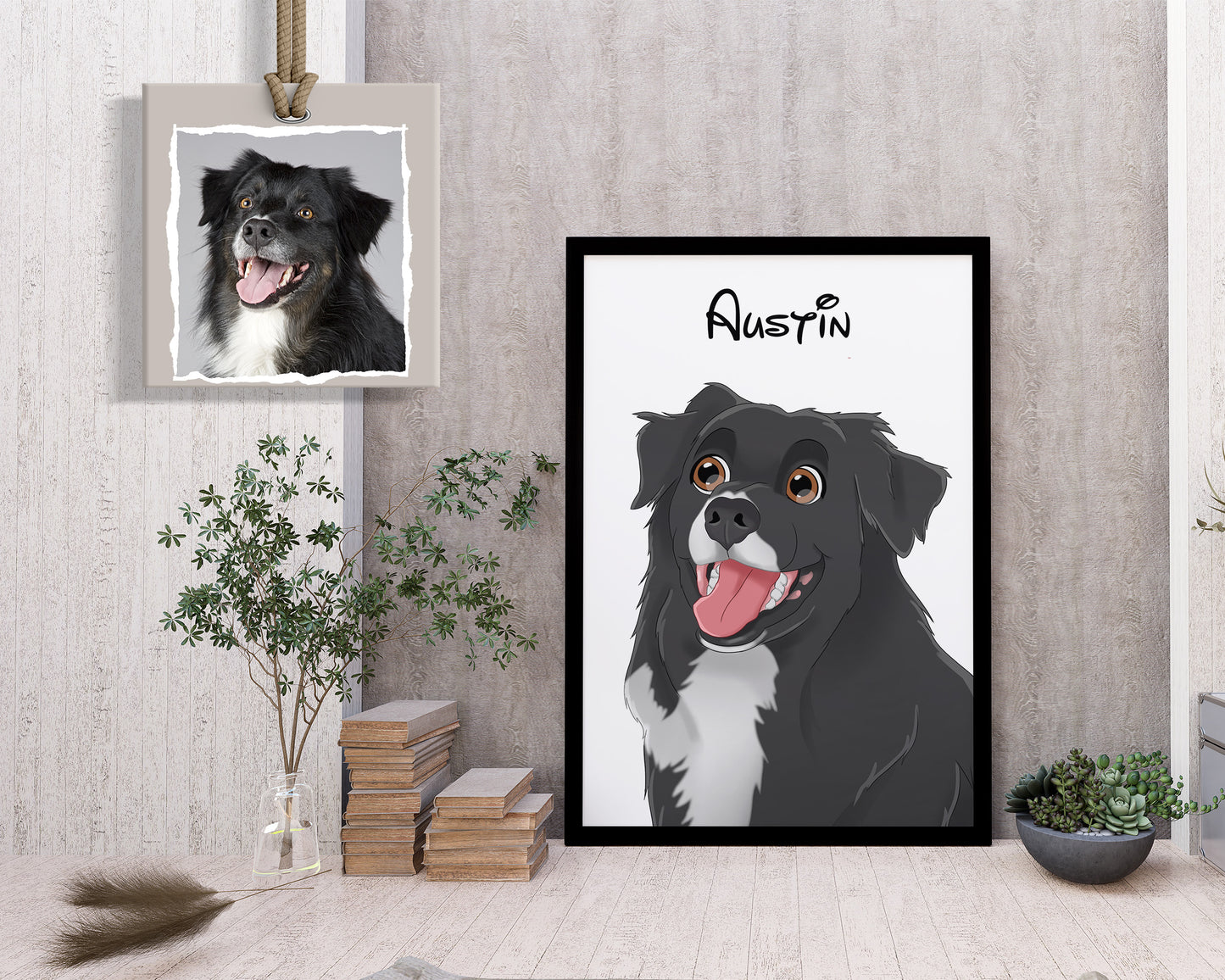 Disneyfy Pet Cartoon Hand Drawn Portrait