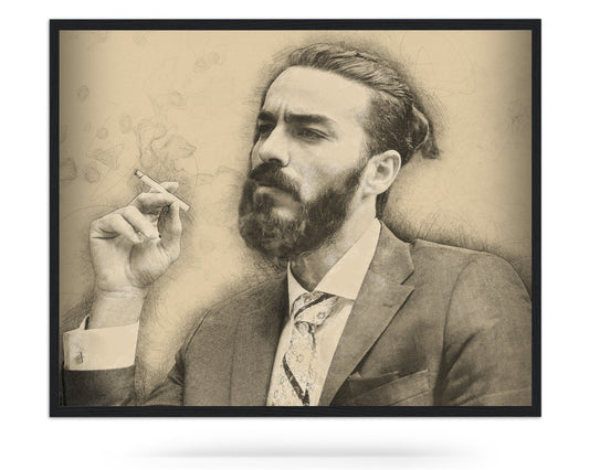 Vintage Sketch Portrait
