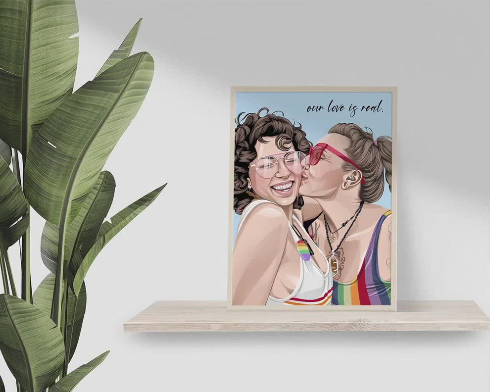 Cartoon Hand Drawn Custom Portrait – The Custom Portrait Shop