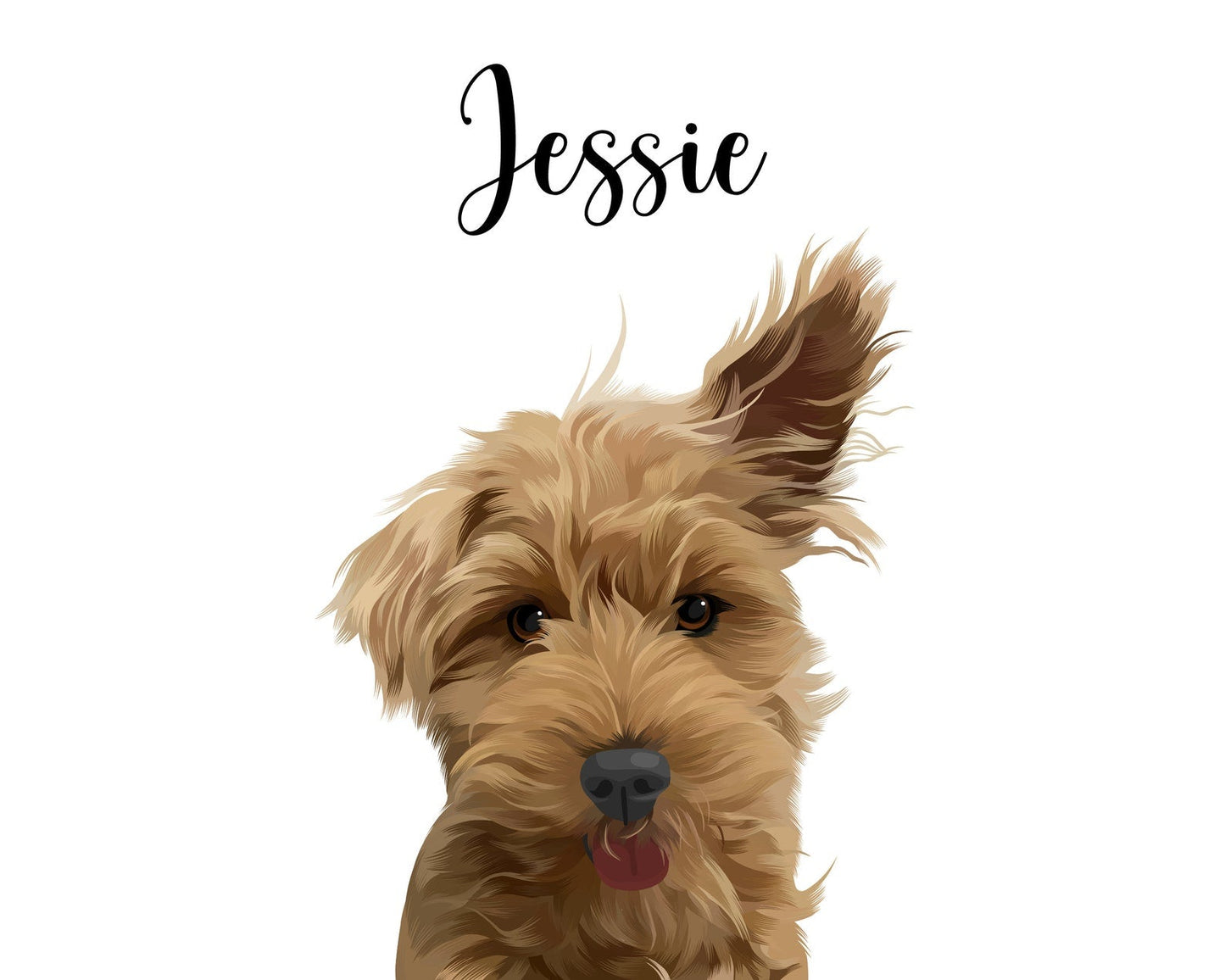 Pet Realistic Hand Drawn Portrait